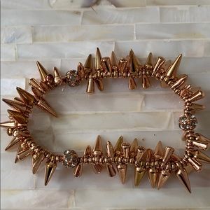 Stella & Dot rose gold Renegade spike bracelet